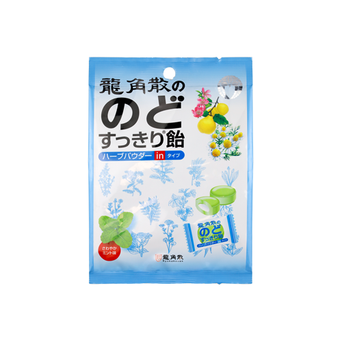龙角散®薄荷味草本粉末夹心<br>润喉糖果 (独立包装)